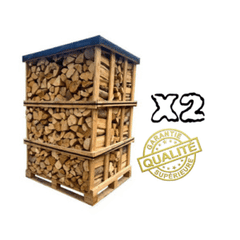 2 palettes de 2,5 stères – 40cm